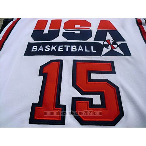 Camiseta USA 1992 Carmelo Anthony #15 Blanco